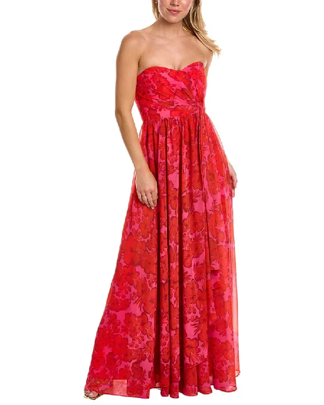 Badgley Mischka Draped Gown