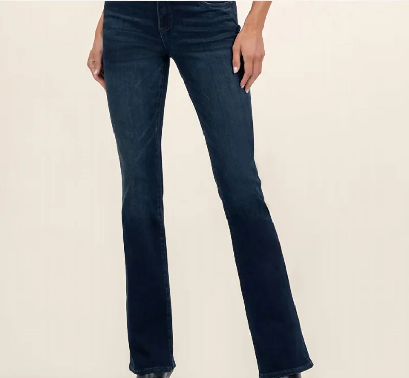 Natalie Mid Rise Bootcut In Leading W/euro Base Wash