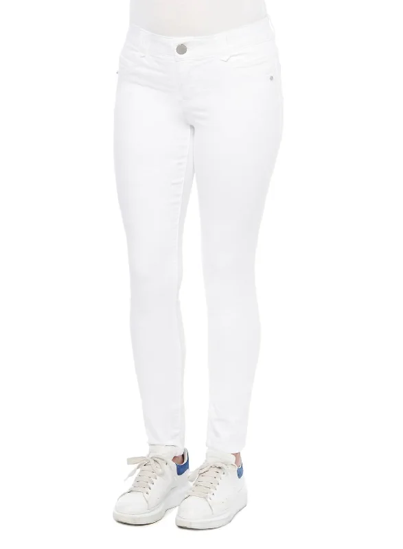 Womens Denim Jegging In Optic White