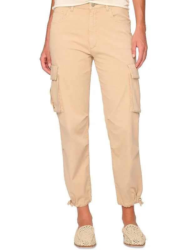 Womens High Rise Cargo Jogger Pants