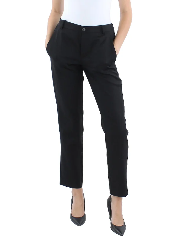 Womens High Rise Stretch Ankle Pants