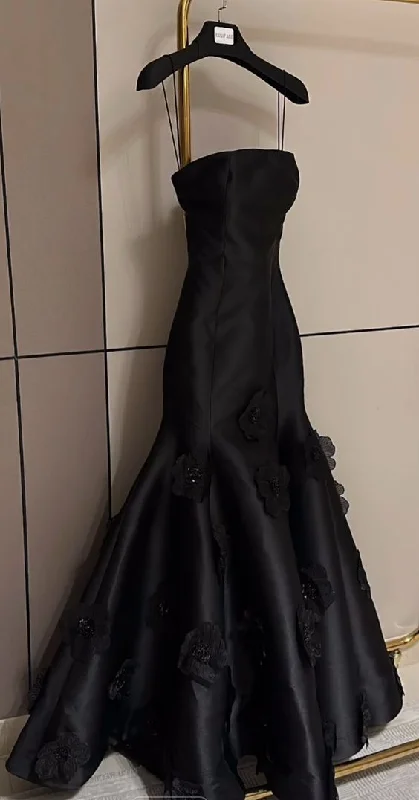 Gorgeous Black Strapless Mermaid Formal Evening Dress, DP2816