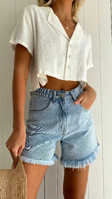 Harlow Shorts - Denim